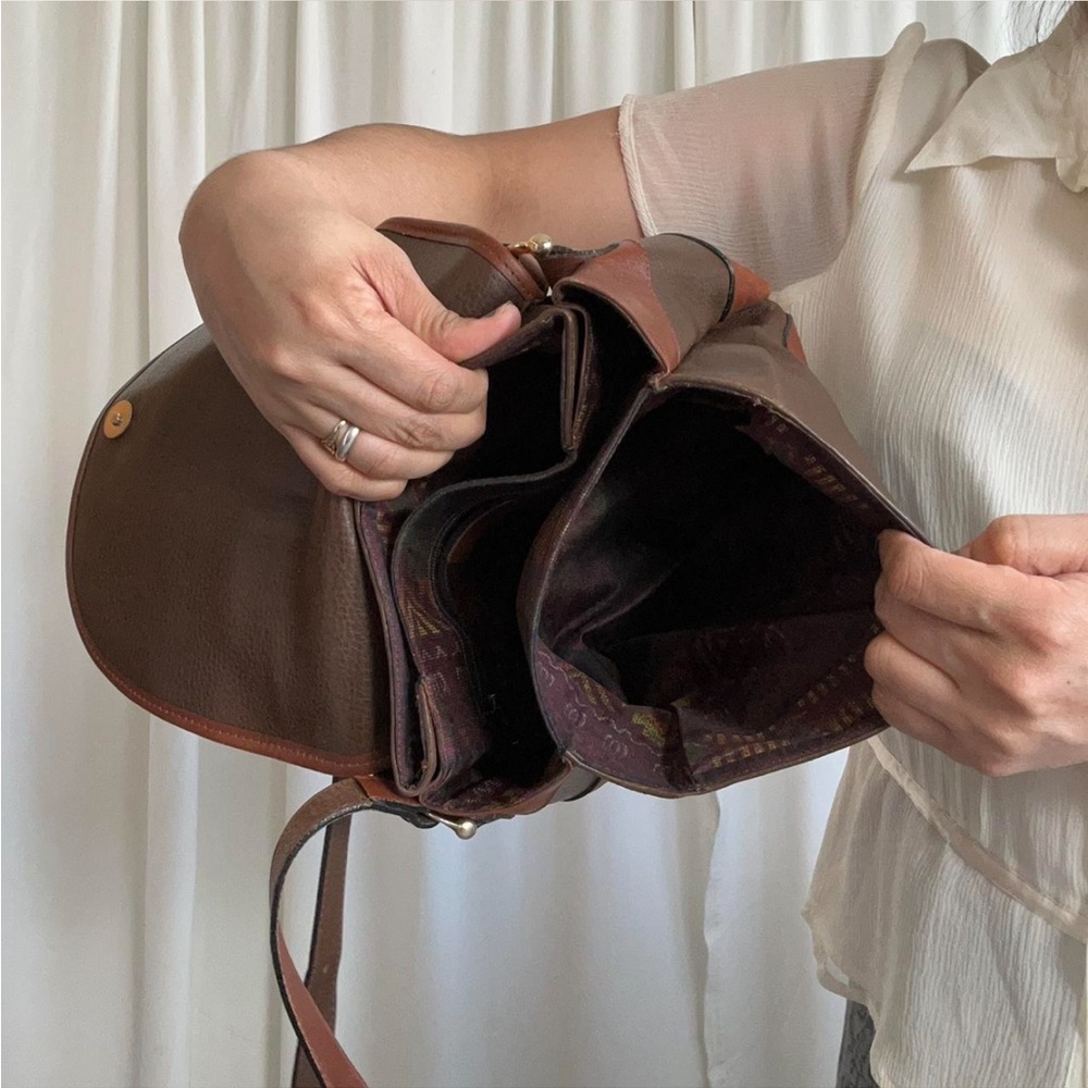 III Mileno Leather Brown shoulder bag. - Picture 11 of 11